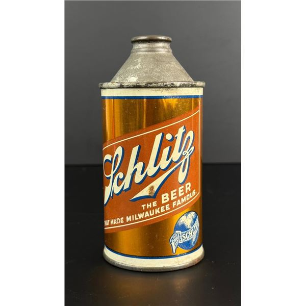 Schlitz Beer Cone Top Beer Can IRTP