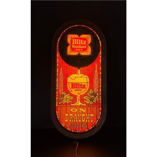 Blitz Weinhard Lighted Beer Sign
