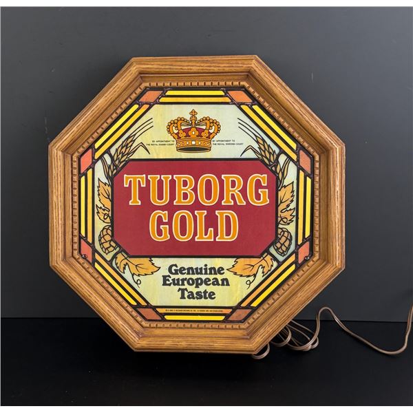 Tuborg Gold Beer Lighted Bar Sign