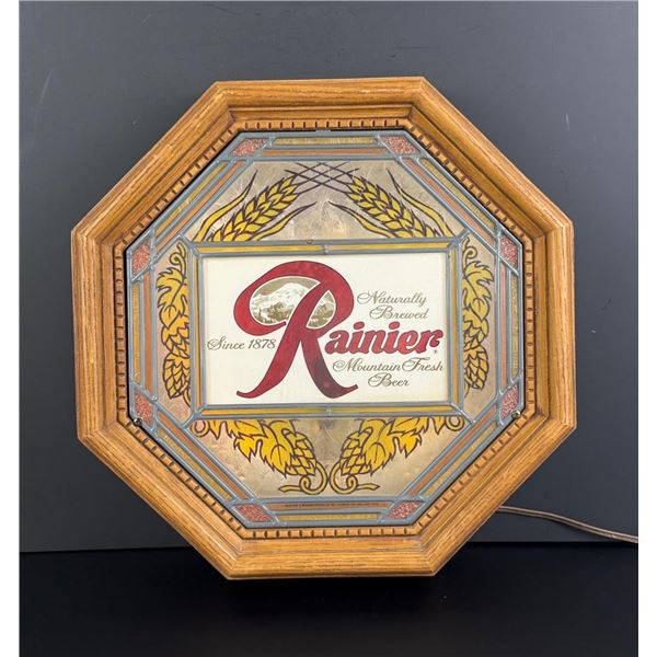 Rainier Beer Lighted Bar Sign