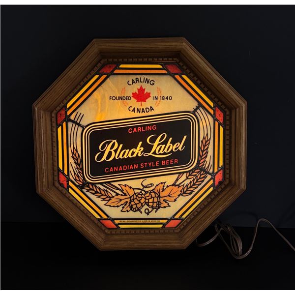 Carling Black Label Lighted Beer Light Sign