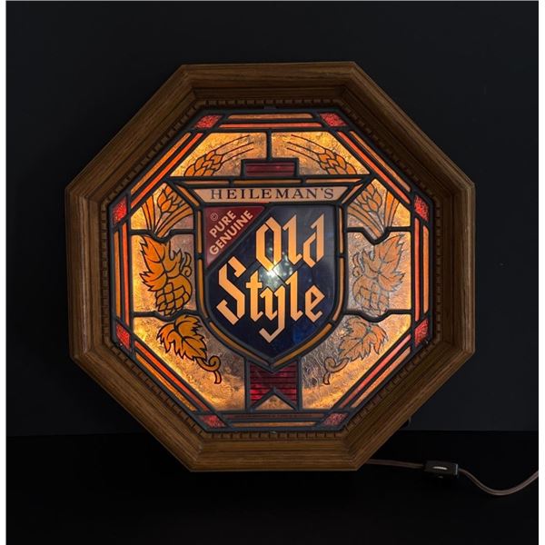 Heilemans Old Style Beer Lighted Bar Sign