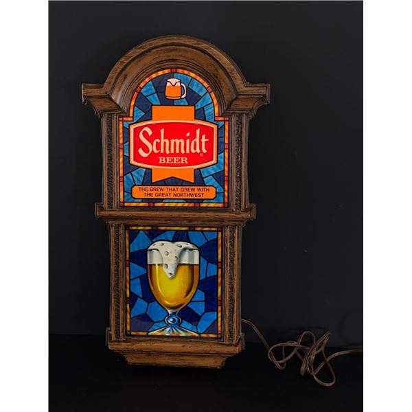 Schmidt Lighted Bar Beer Sign
