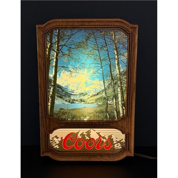 1981 Coors Lighted Beer Sign