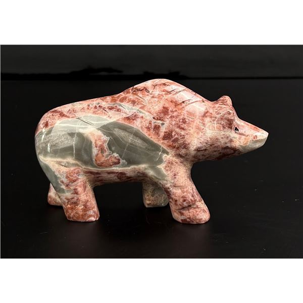 Carved Dolomite Bear