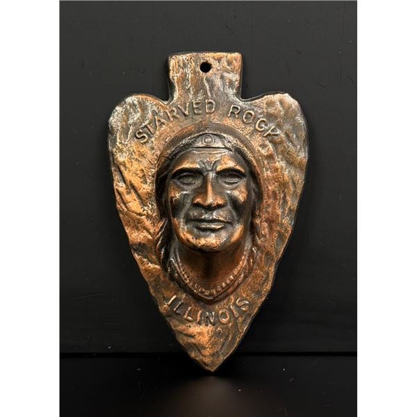 Starved Rock Illinois Arrowhead Souvenir Plaque