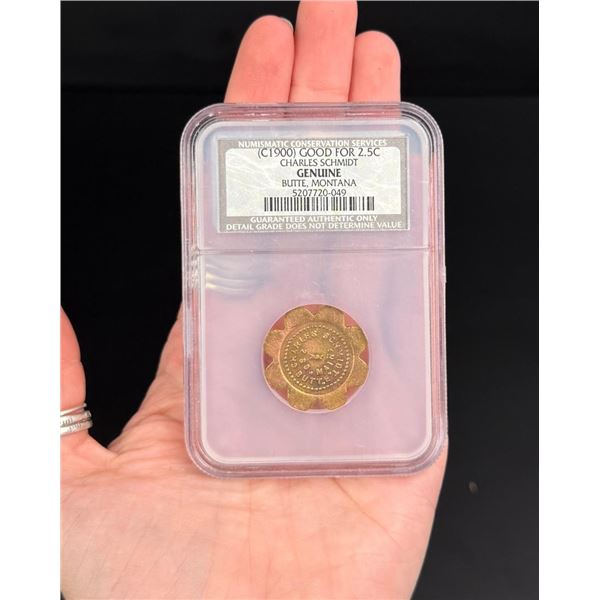 Charles Schmidt Butte Montana Trade Token