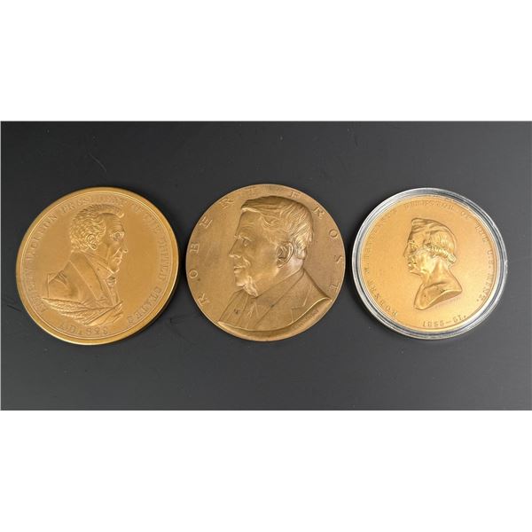 Collection of Bronze Table Medals
