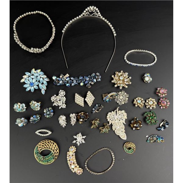Collection of Rhinestone Costume Jewelry