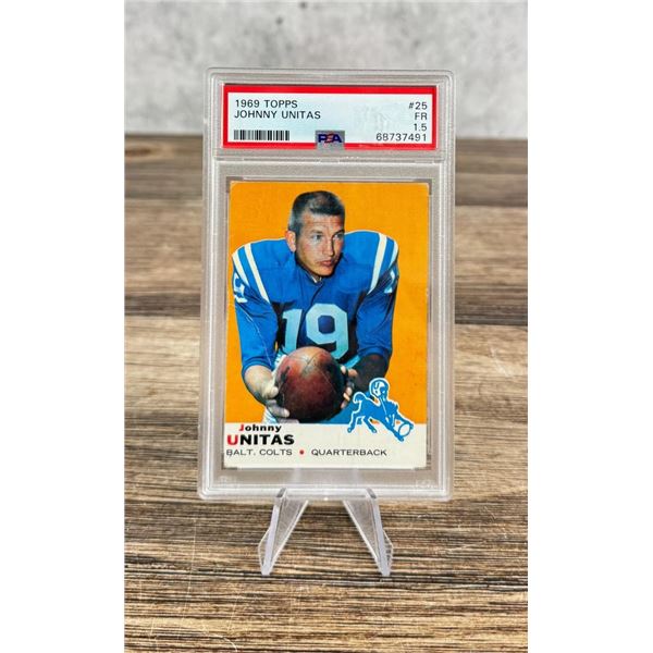 PSA 1.5 1969 Johnny Unitas Football Card