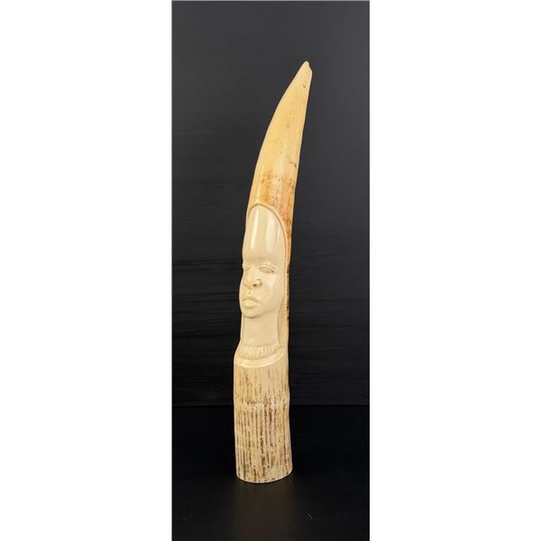 Carved Ivory Tusk Montana Residents Only