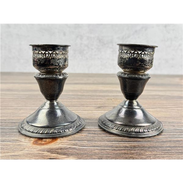 Weighted Sterling Silver Candlesticks