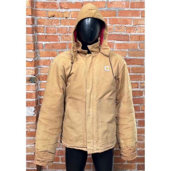 Carhartt Tan Chore Jacket With Detachable Hood