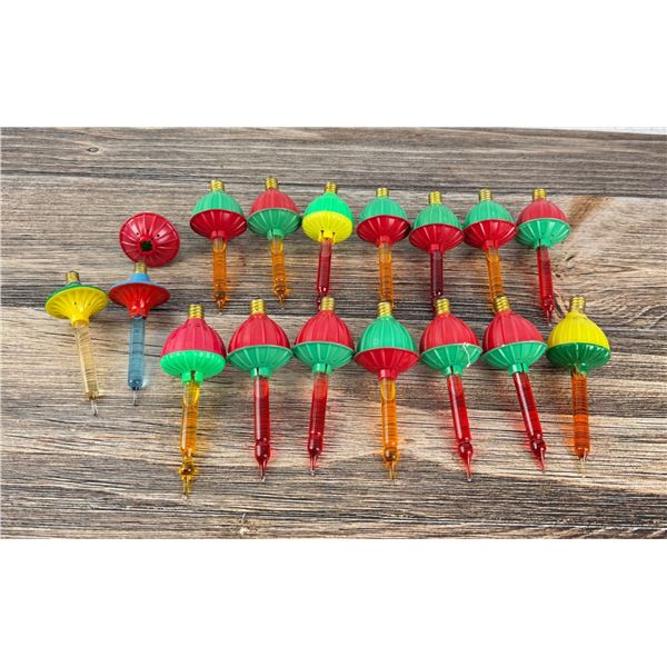 Collection of Vintage Christmas Bubble Lights