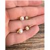 Image 5 : 14k Gold Pearl Earrings