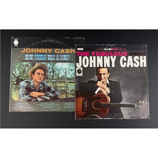Group of Johnny Cash 33 LP Vinyl Records