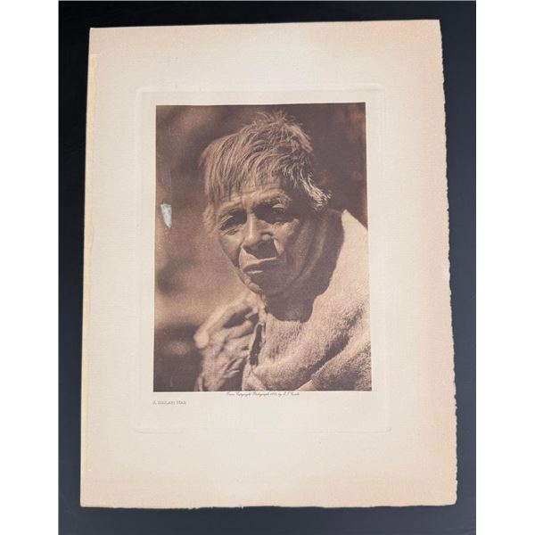 Edward Curtis Photogravure A Wailaki Man