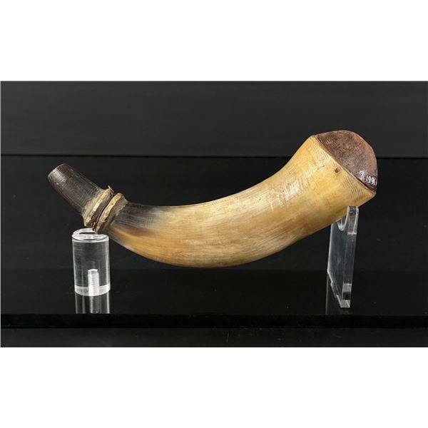 Early American Captured Powder Horn