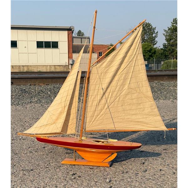 1895 Cup Racer Pond Yacht Sailboat