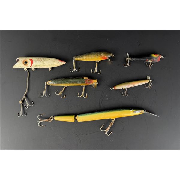 Collection of Antique Wood Fishing Lures
