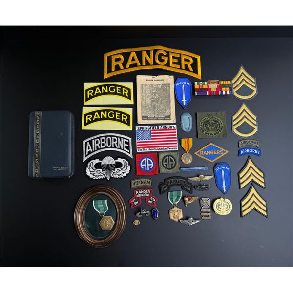 Vietnam War Airborne Ranger Military Patches