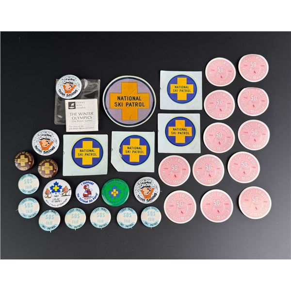 Collection of National Ski Patrol Pins