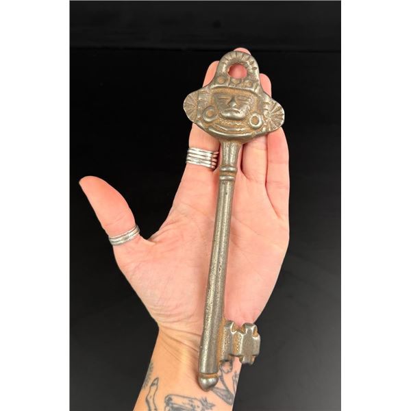 Cast Iron Aztec Pattern Key