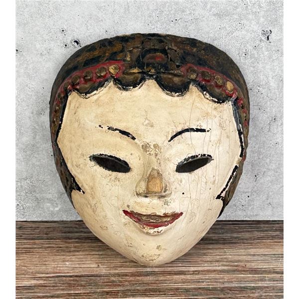 Javanese Wood Painted Theatre Mask