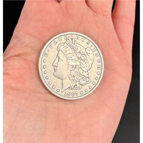 1887 O Morgan Silver Dollar
