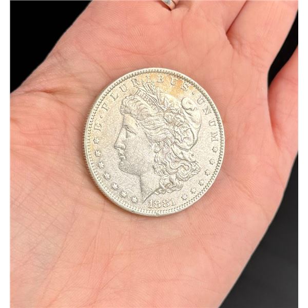 1881 O Morgan Silver Dollar