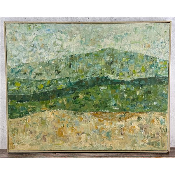 Impressionistic Landscape Oil on Board Painting