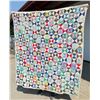 Image 1 : 1940s Patchwork Hourglass Quilt