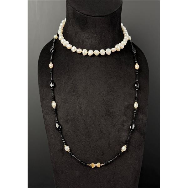 14K Gold and Pearl Necklace
