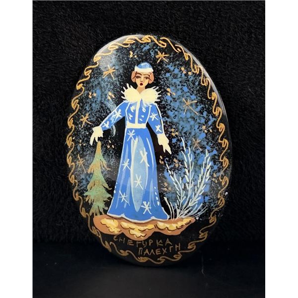 Russian Lacquer Brooch