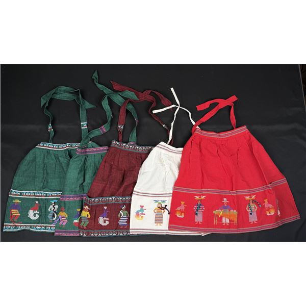 Guatemalan Hand Embroidered Aprons