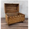 Image 2 : Geometric Wood Inlaid Box Treasure Chest