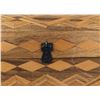 Image 5 : Geometric Wood Inlaid Box Treasure Chest