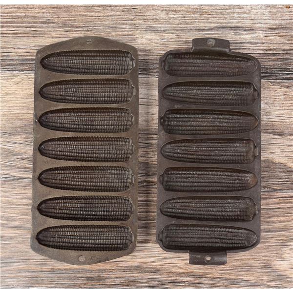 Collection of Cast Iron Corn Stick Pans