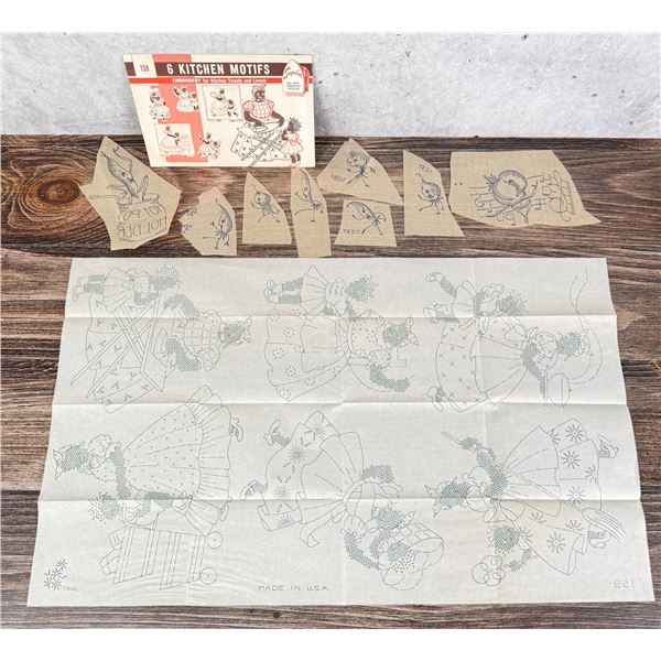 1950s Mammy Kitchen Motifs Embroidery Designs