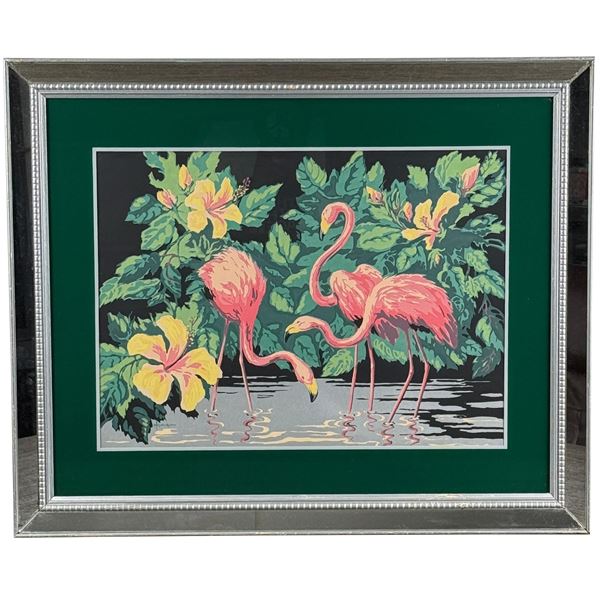 Hemia Calpini Pink Flamingos Serigraph Mirror