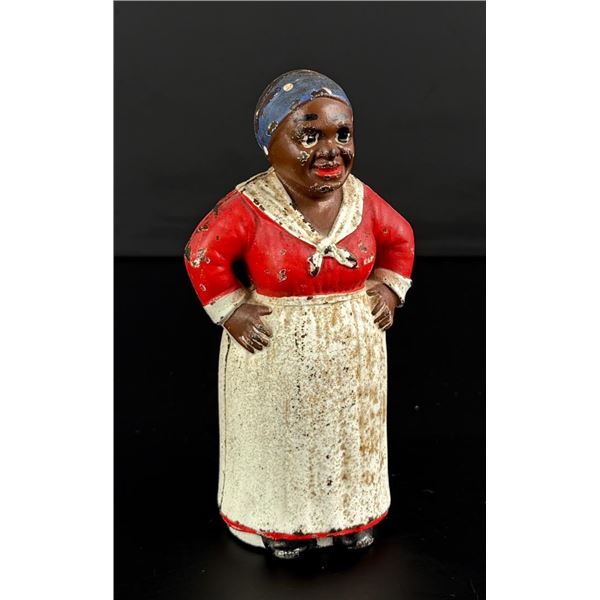 Black Americana Mammy Cast Iron Still Bank