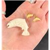 Image 1 : Alaskan Inuit Eskimo Ivory Fish Jewelry