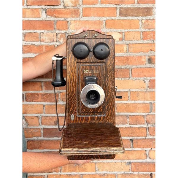 Western Electric 317 Oak Wall Crank Telephone