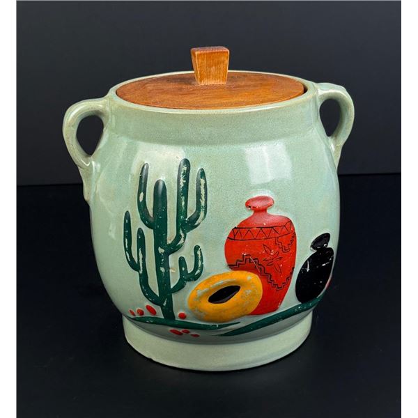 Southwestern Desert Cactus Cookie Jar