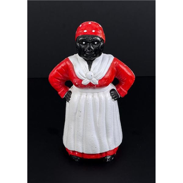 Black Americana Cast Iron Mammy Coin Bank