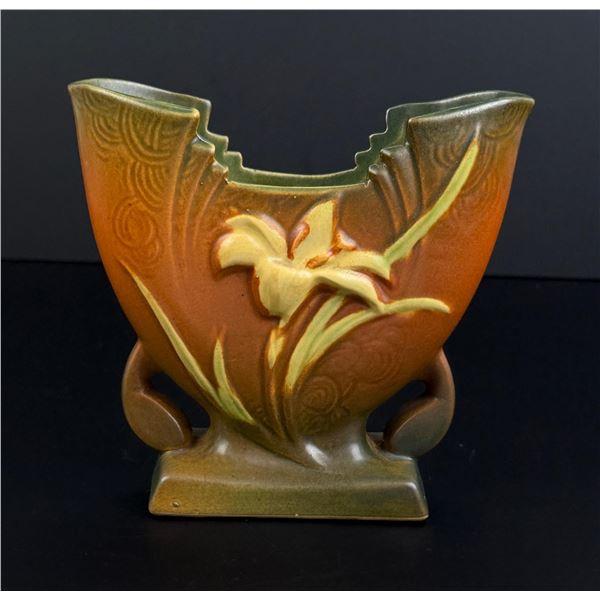 Roseville Pottery Zephyr 205-6 Lily Fan Vase
