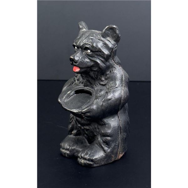 Hubley Cast Iron Bear with Honey Pot Still Bank