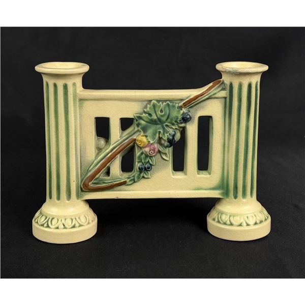 1923 Roseville Corinthian Double Candle Holder