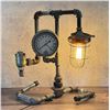 Image 1 : Industrial Found Object Pipe Fitting Lamp