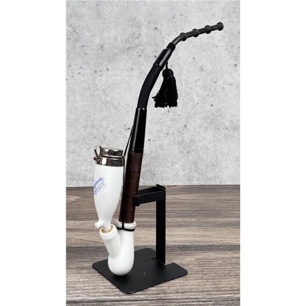 Regina Tyrolean Black Forest Porcelain Pipe